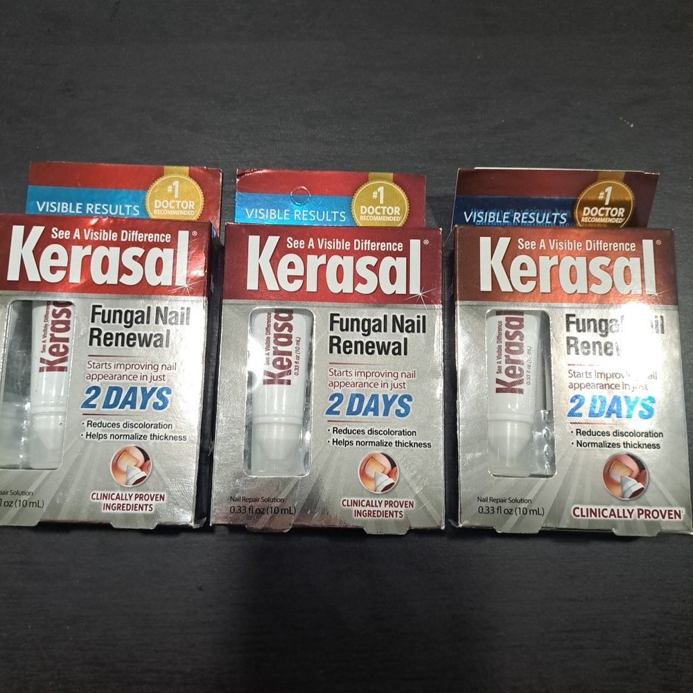 3-Pack Kerasal Fungal Nail Renewal Treatment 10 mL Each