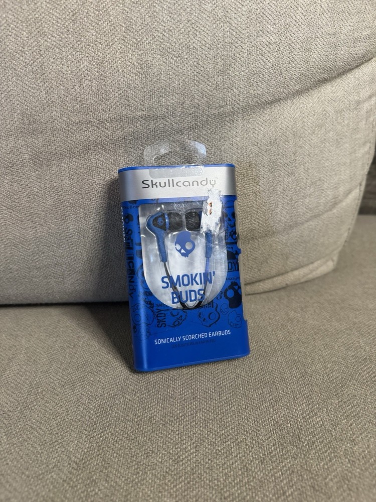 Skullcandy Smokin' Buds Earphones Wired Blue - Brand New S2SBDZ-101