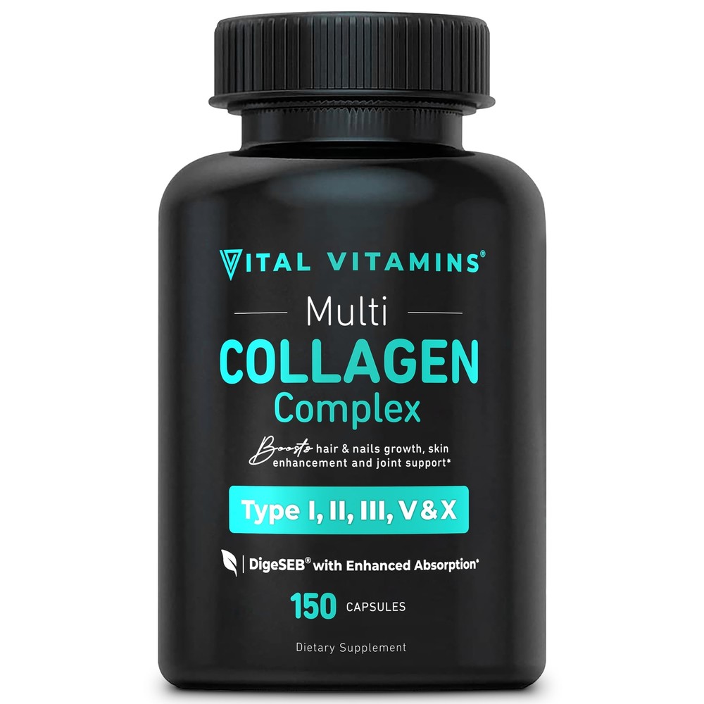 Collagen for Women & Men - Type I II III V X Multi Collagen Pills - Grass Fed...