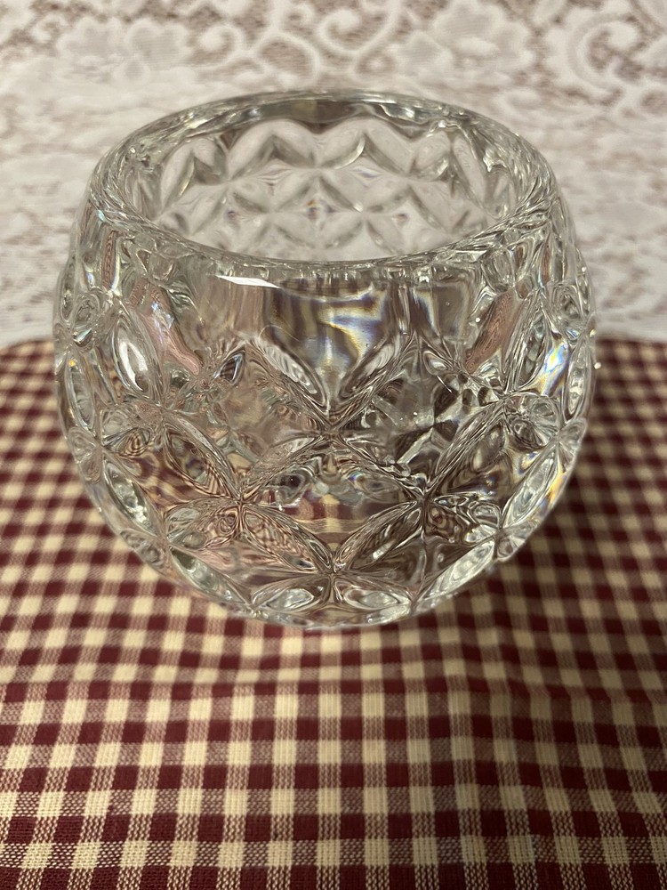 crystal votive candle holder