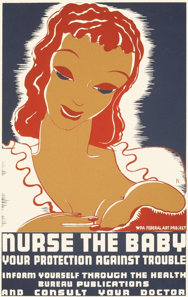 Decor  Health Poster. Graphic Art Design. Nurse the baby. Shop Wall Art. 1693