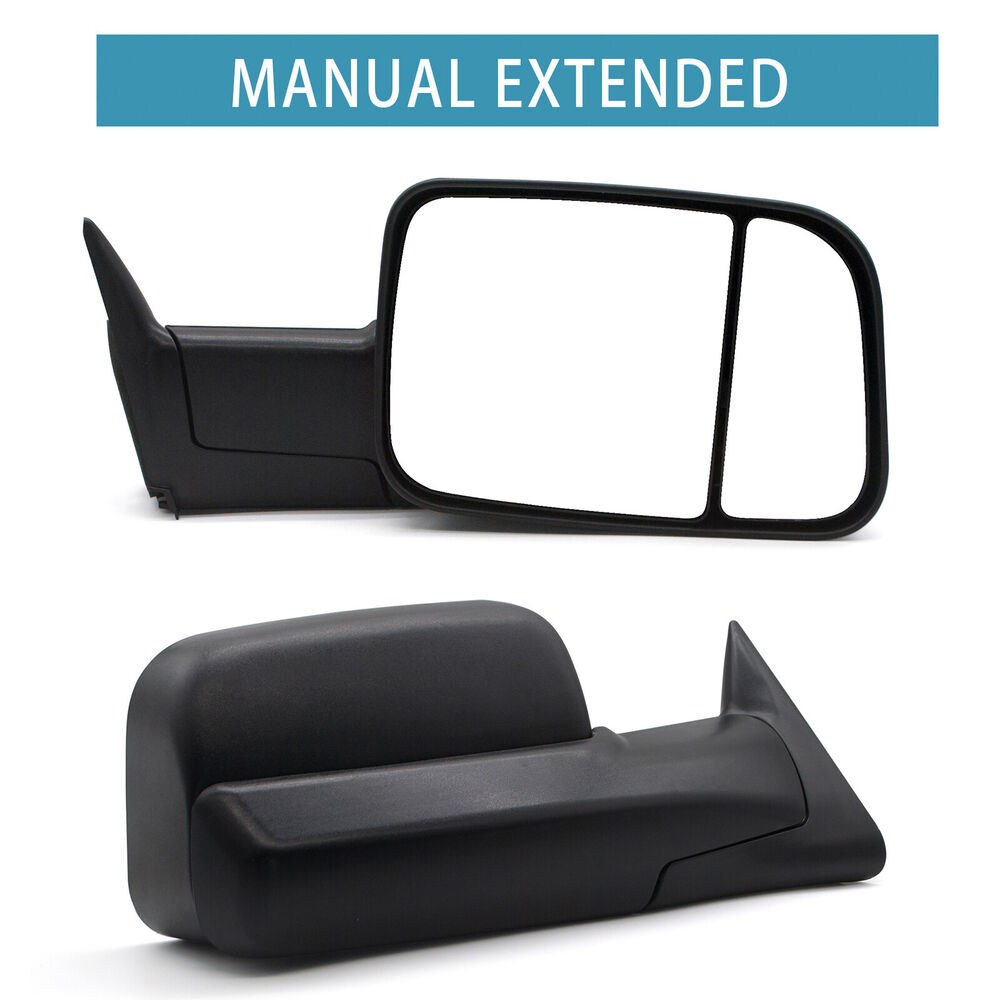 Manual Folding Tow Mirrors for 1998-2001 Dodge Ram 1500/2500