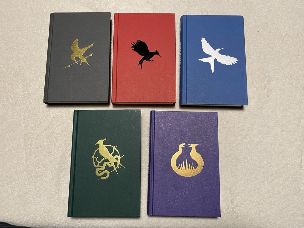 Hunger Games 5 Book Hardcover Set 1st Editions + Sunrise on the Reaping No DJs