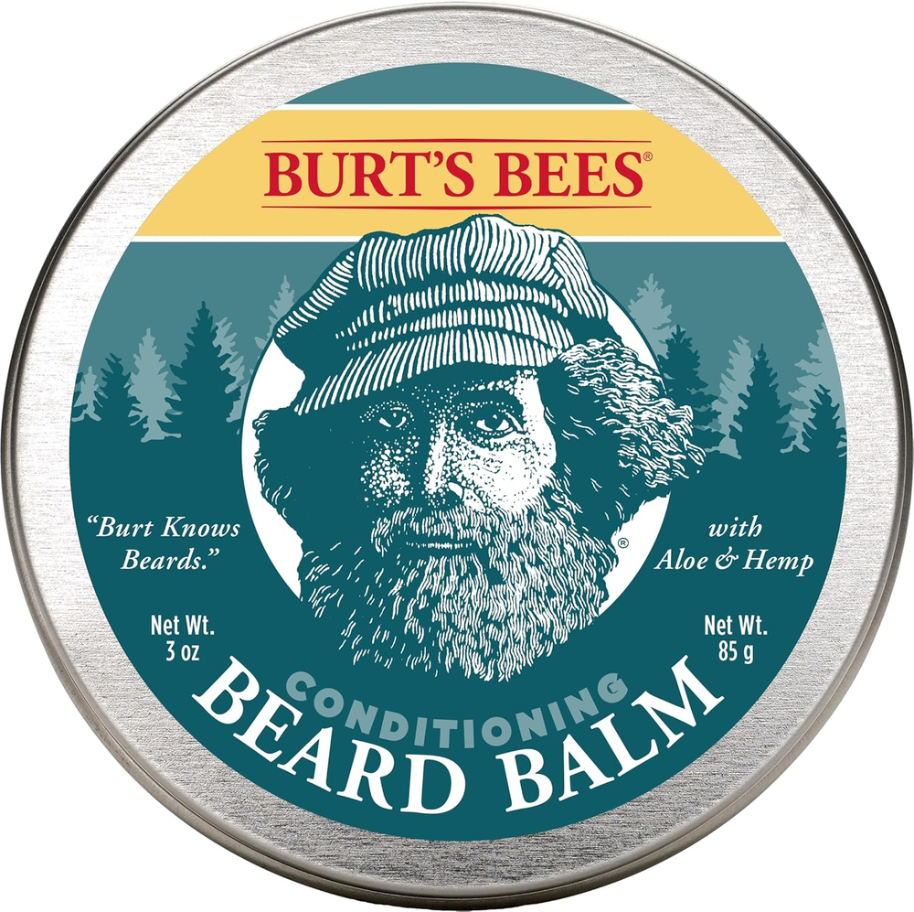 Burt’S Bees Conditioning Beard Balm with Aloe & Hemp, for Men, 3 Ounces