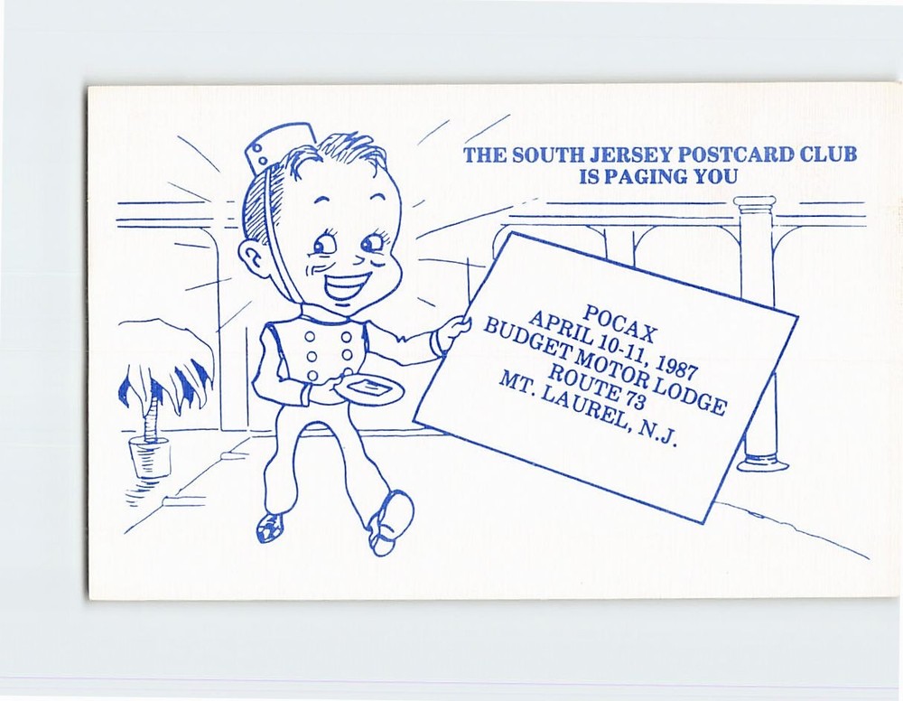 Postcard National Postcard Week 1987 South Jersey Post Card Club Vintage USA
