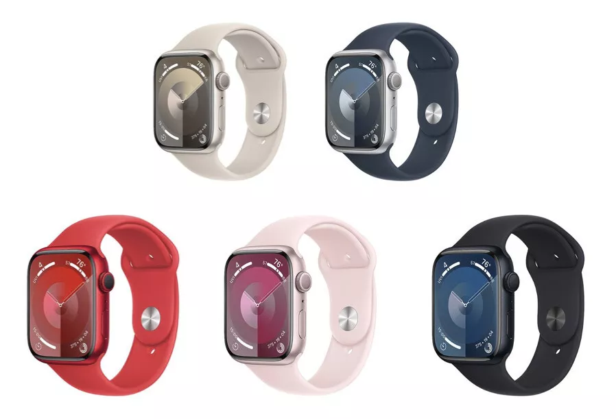 Apple Watch Series 9 41mm or 45mm GPS WiFi 4G Aluminum Case Sport Band
