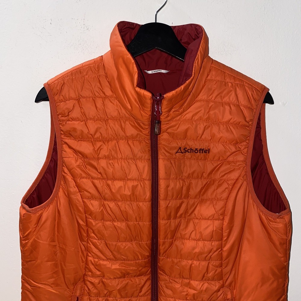 Women’s Schoffel Cushy Insulated Vest Size US 16 /  UK 20 Orange Full Zip