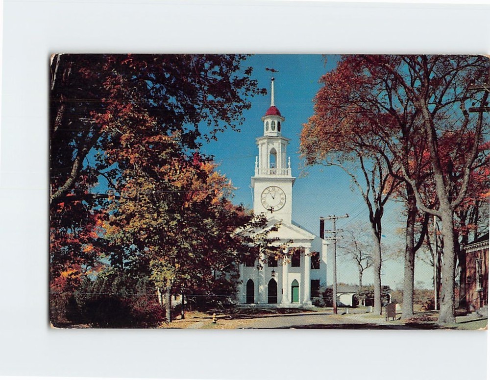 Postcard The Congregational Church at Kennebunkport Maine USA