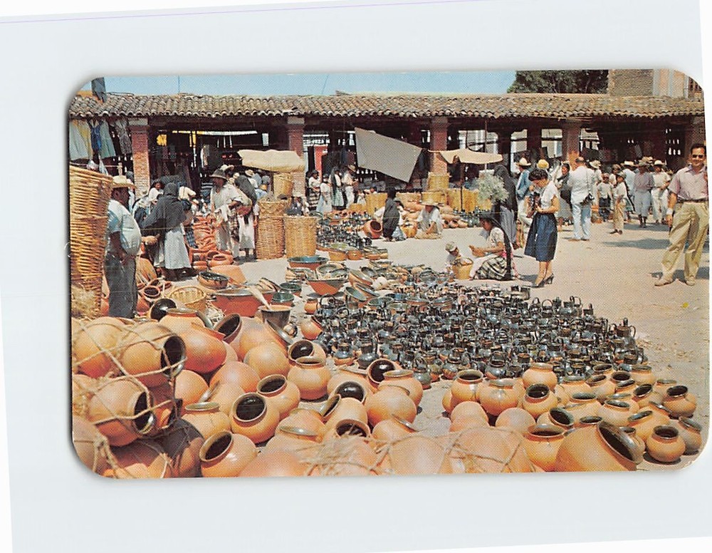 Postcard Market Tlacolula Mexico