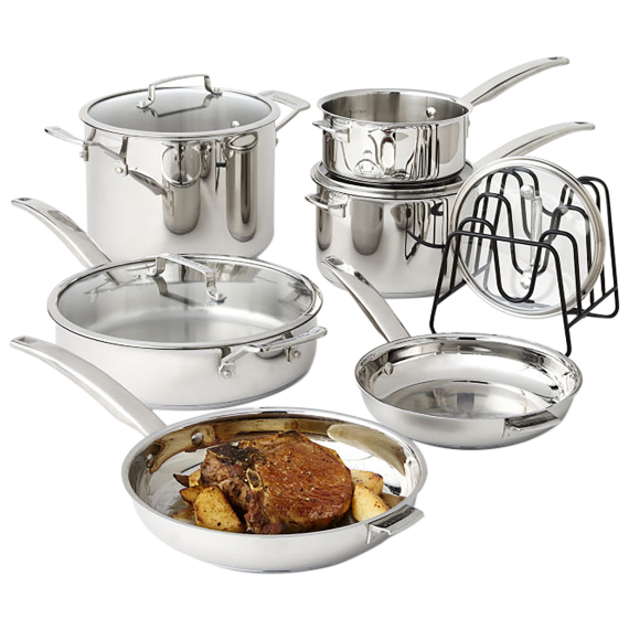 Cuisinart 11-Piece Smartnest Stainless Steel Cookware Set