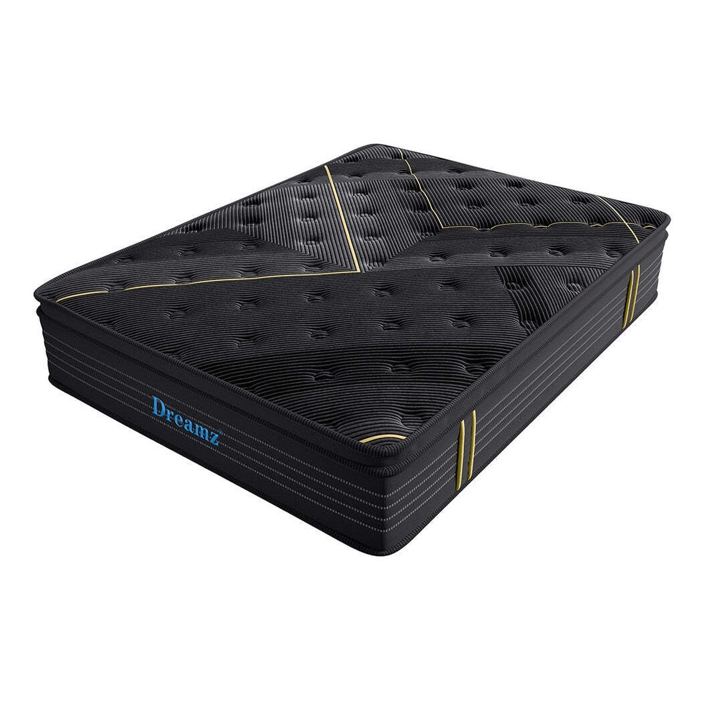 NNEIDS Dreamz Bamboo Euro Top Spring Mattress Queen Size for Comfortable Sleep