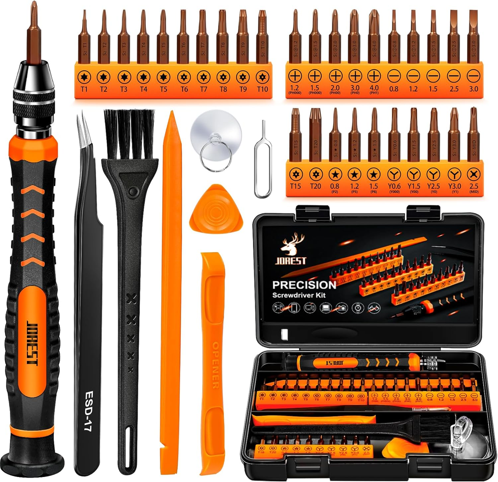 38-Piece Precision Screwdriver Set for Electronics, Laptops & Small Device Repairs
