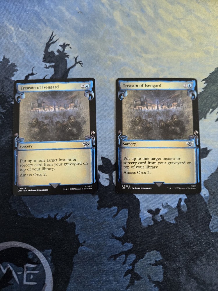 MTG LTR Treason Of Isengard Showcase Scroll x2 NM