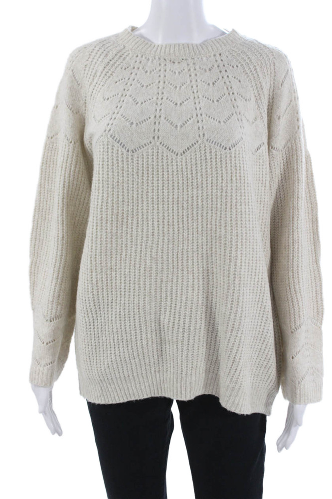 Pink Martini Unisex Beige Pullover Sweater Crew Neck Long Sleeve Size XSFree Shipping in US $100+ Orders | $6.95 Orders Below