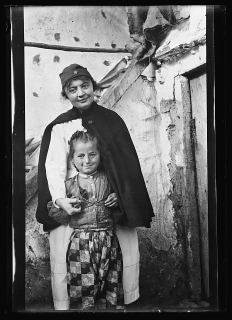 Photo:Koritza Greece 1920 Esther M Roe Red Cross Nurse and Orphan