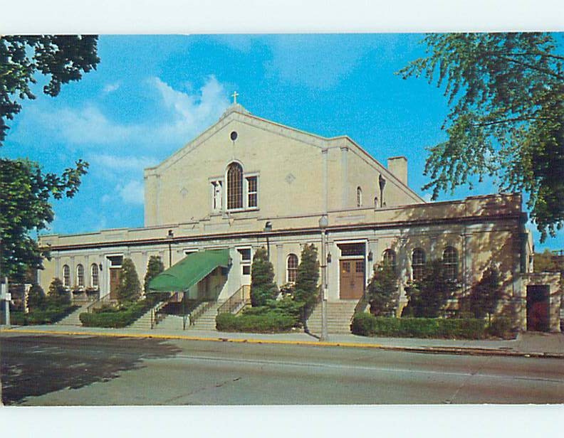Unused Pre-1980 CHURCH SCENE Chicago Heights Illinois IL p3531