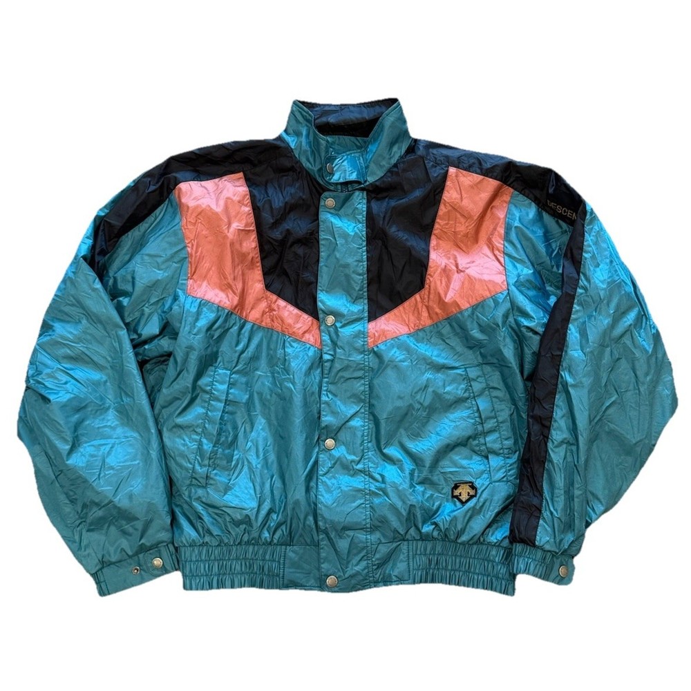Vintage Descente Rare Ski Jacket Men’s Size Large Cyber Y2K Windbreaker Golf 90s
