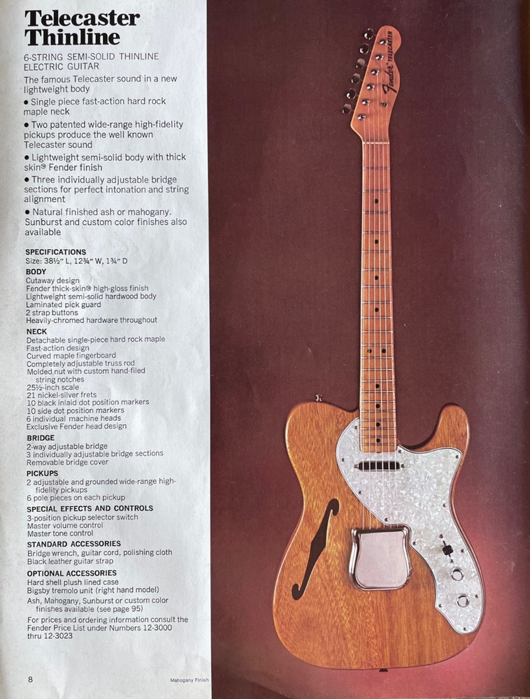 Original 1970's Fender  Tele / Telecaster Thinline / Custom Guitar Case Candy
