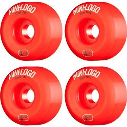 MINI-LOGO WHEEL 52mm/101a 52mm/101a A-CUT RED (SET OF 4)