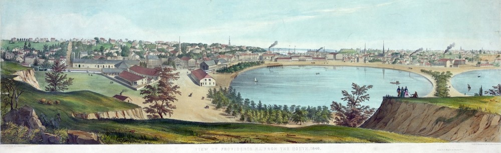View of providence from the north Decorative Poster. Fine Graphic Design. 2872
