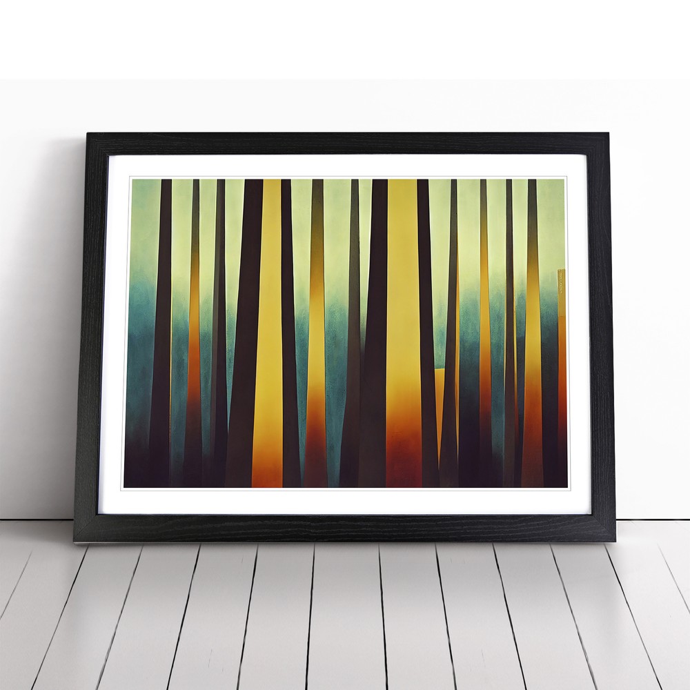 Seductive Abstract Forest Wall Art Print Framed Canvas Picture Poster Decor-image