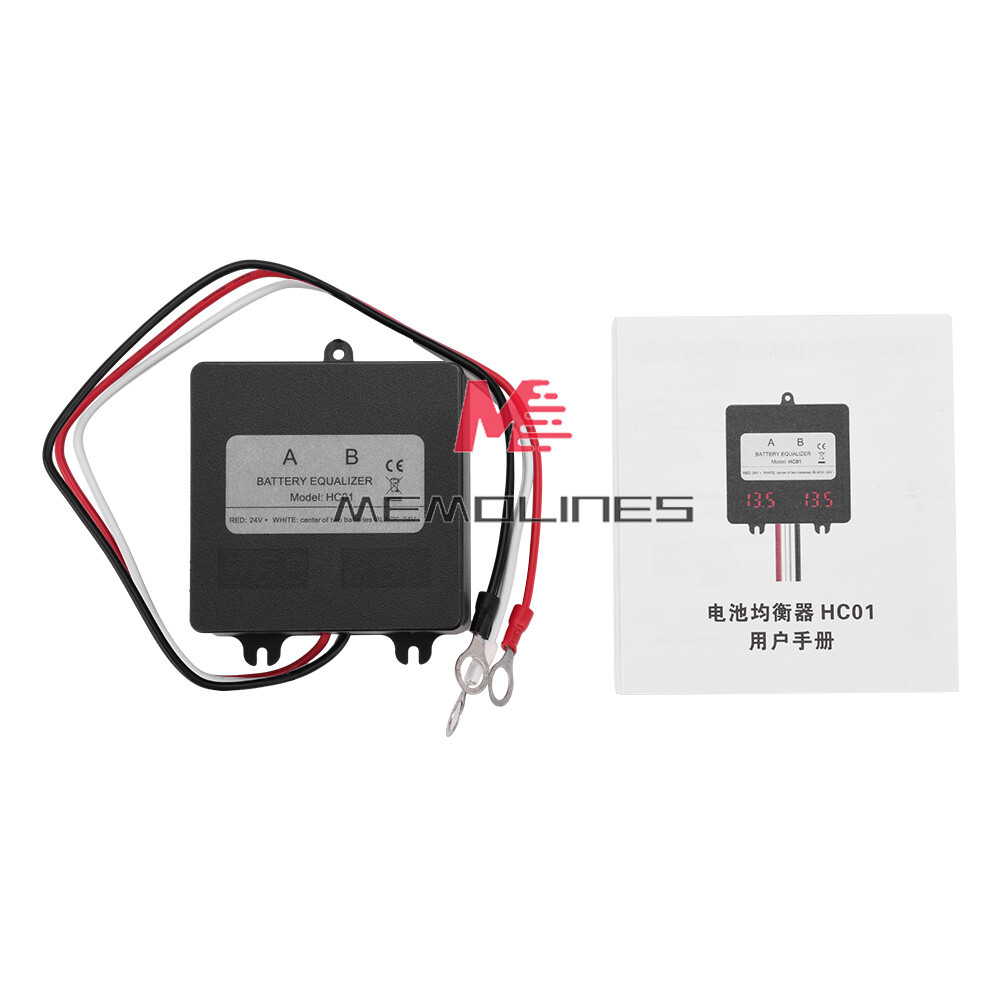 12V/24V Battery Equalizer BMS Solar System Battery Balancer Control 2 Batteries
