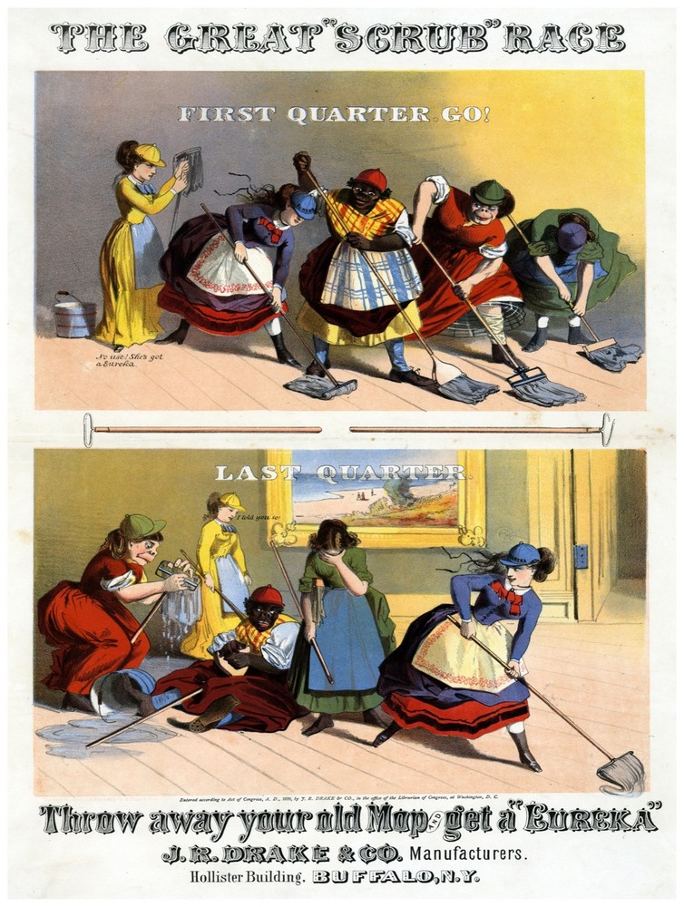 Decor Poster. The Great scrub race. Fine Home Graphic Room Art Design. 1453