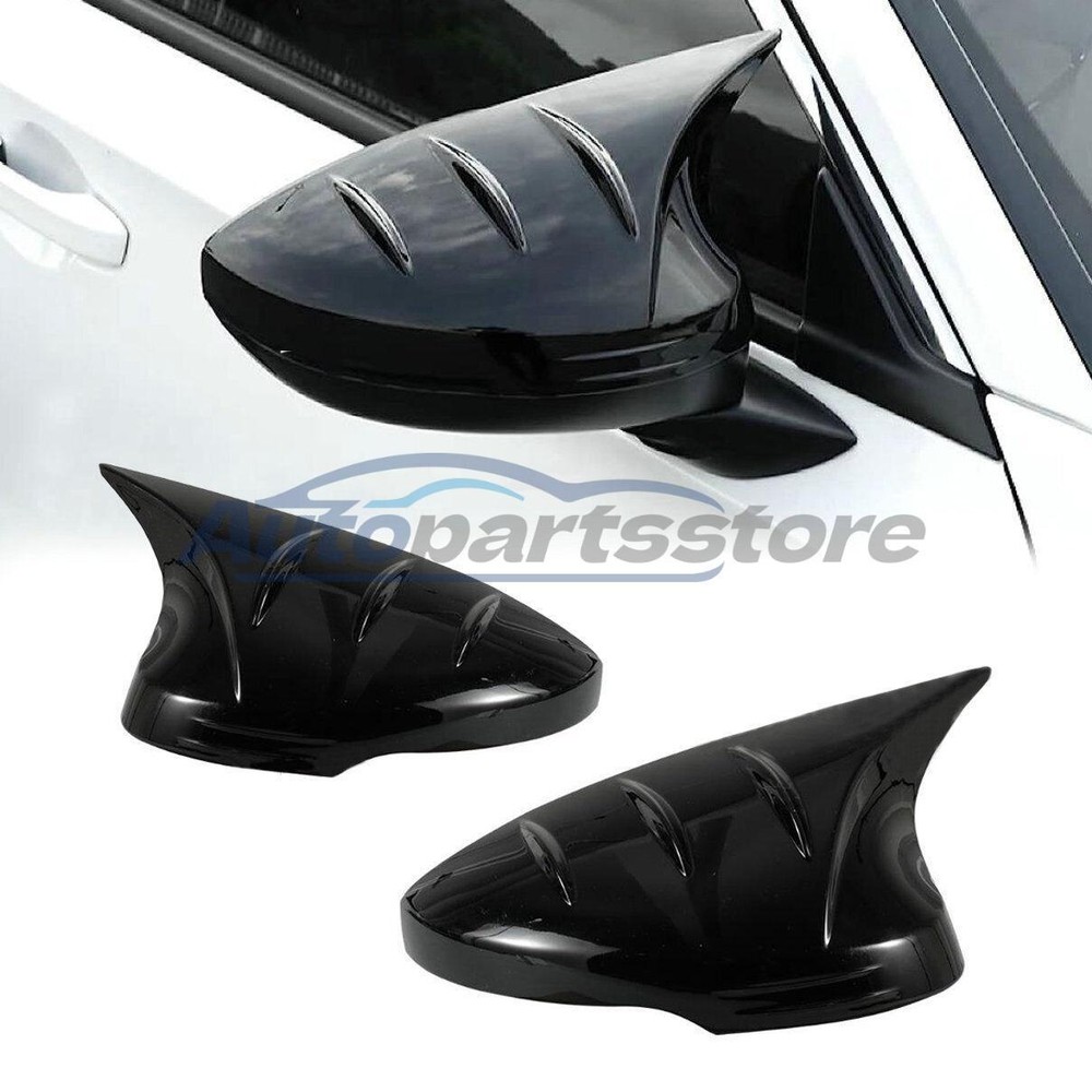 Gloss Black Rearview Mirror Cap Cover Trim for 2022-2023 Honda Civic