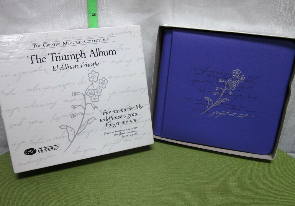 TRIUMPH ALBUM Creative Memories Collection 2003 acid-free book CM scrapbook box-image