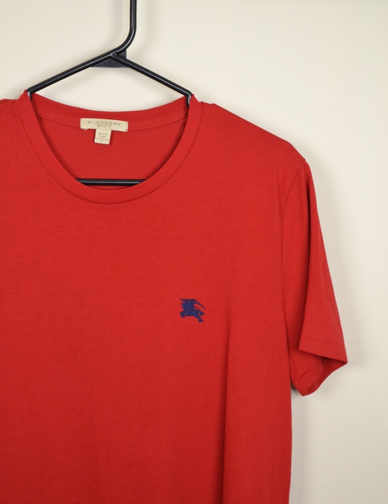 Burberry Brit Red Cotton T-Shirt Size M