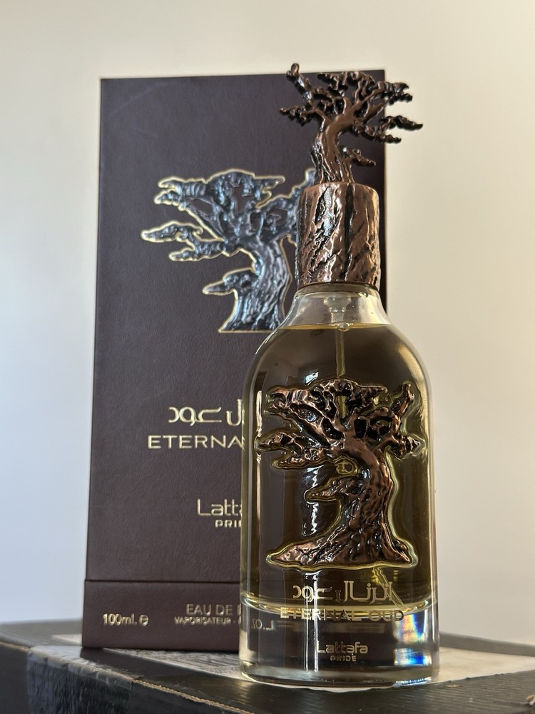 Lattafa Eternal Oud Eau de Parfum Spray 100ml 3.4 fl oz Oud Scent Full