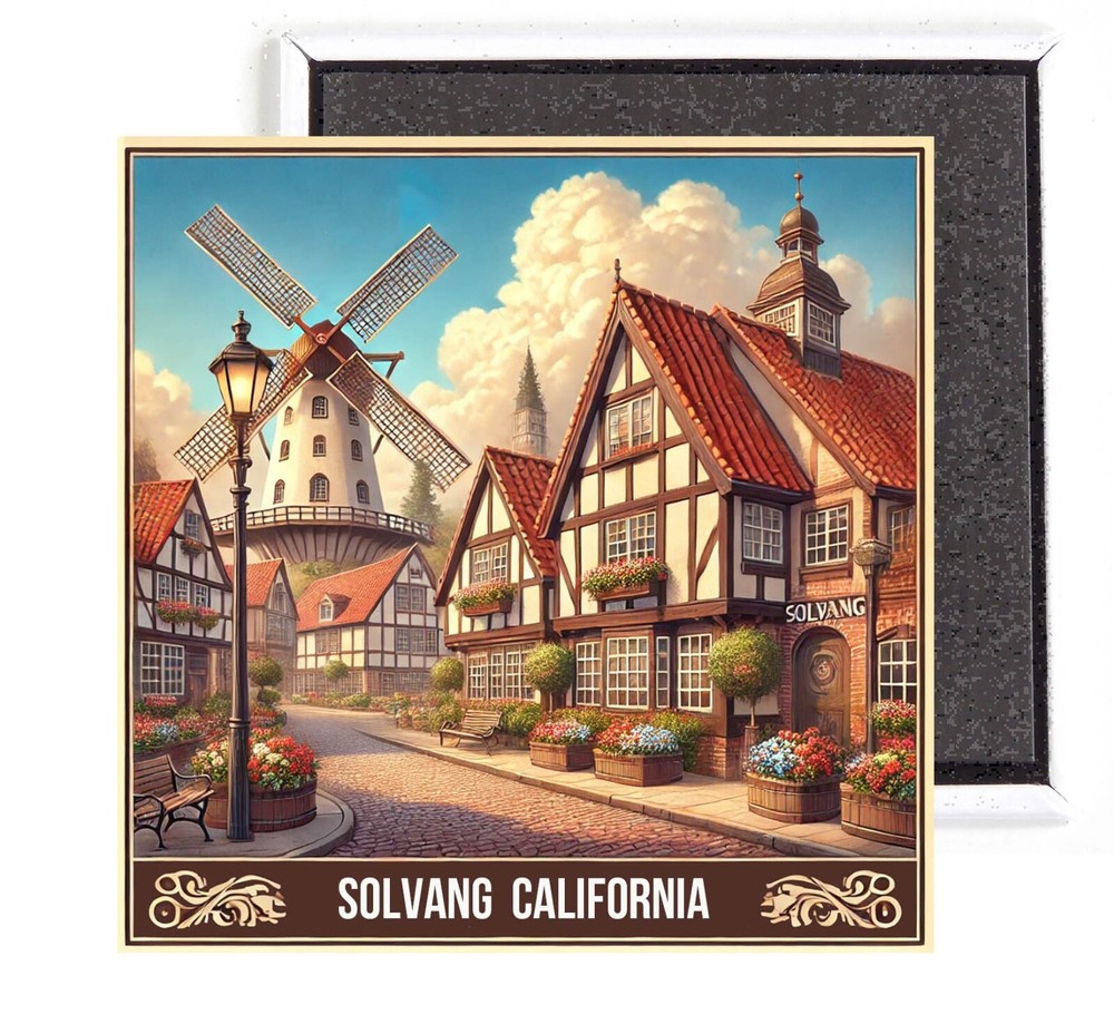 Solvang California FRIDGE MAGNET travel souvenir