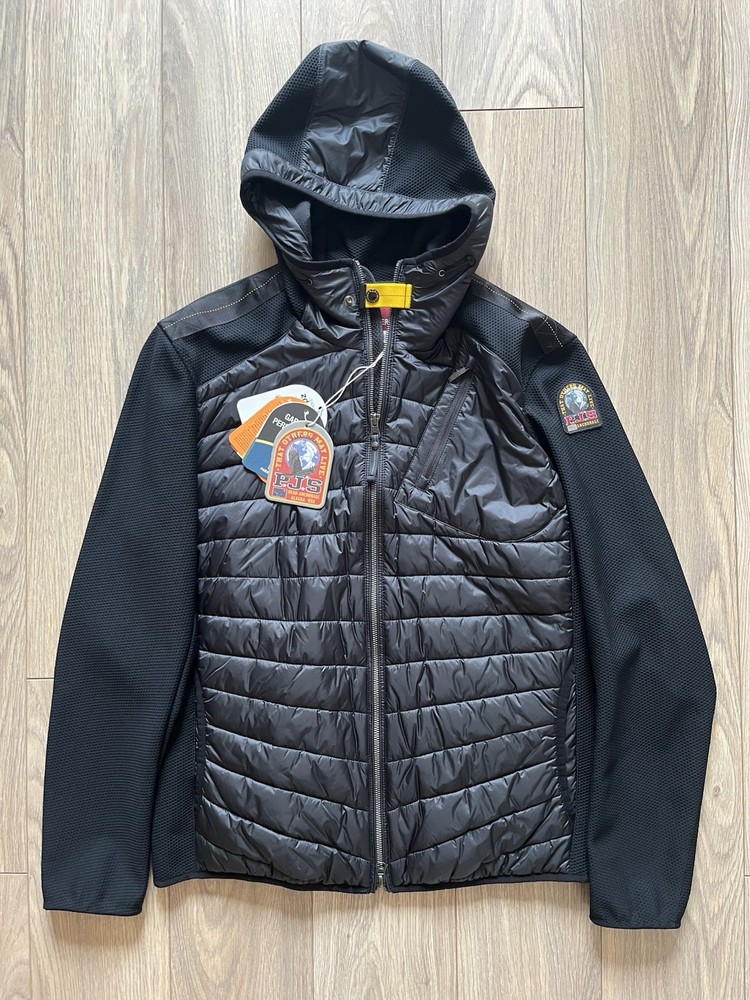 Parajumpers Nolan Hooded Jacket - Mens UK Large - Black £365 RRP BNWT