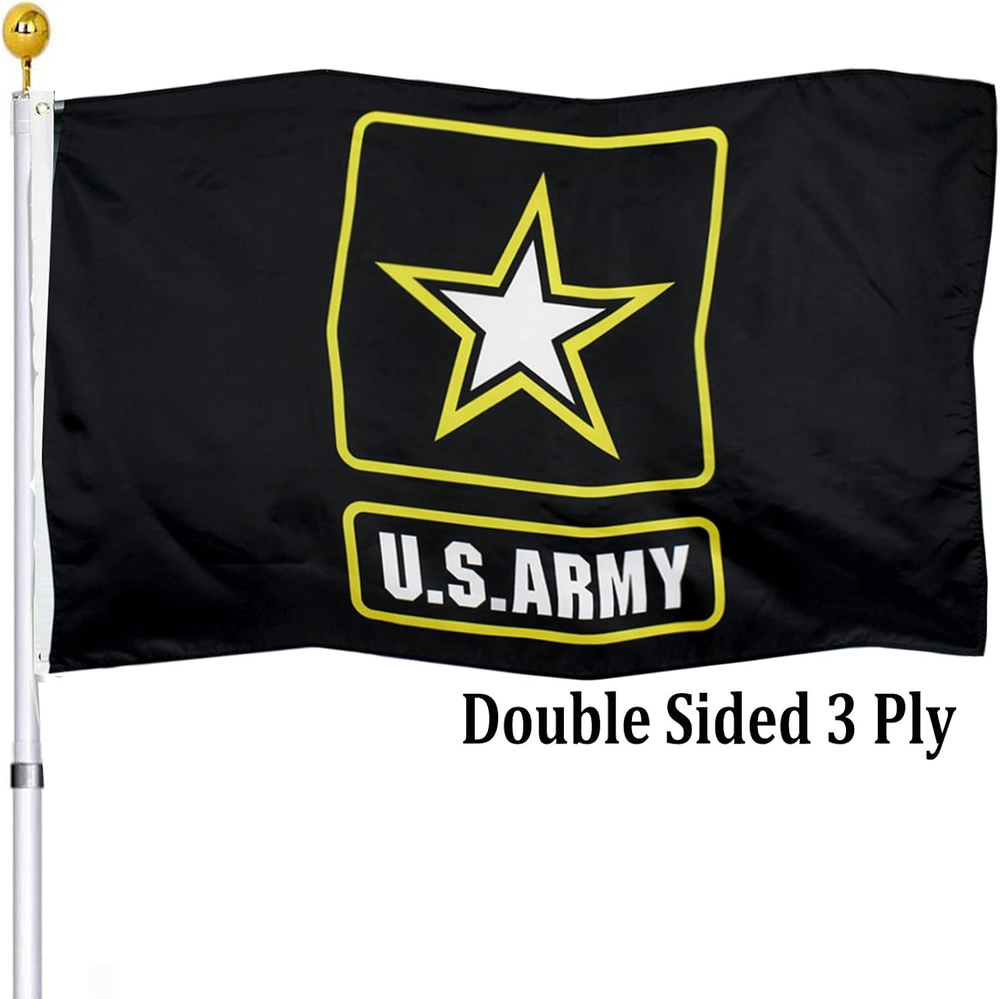US Army 3x5 Outdoor Double Sided Flag with Star Design