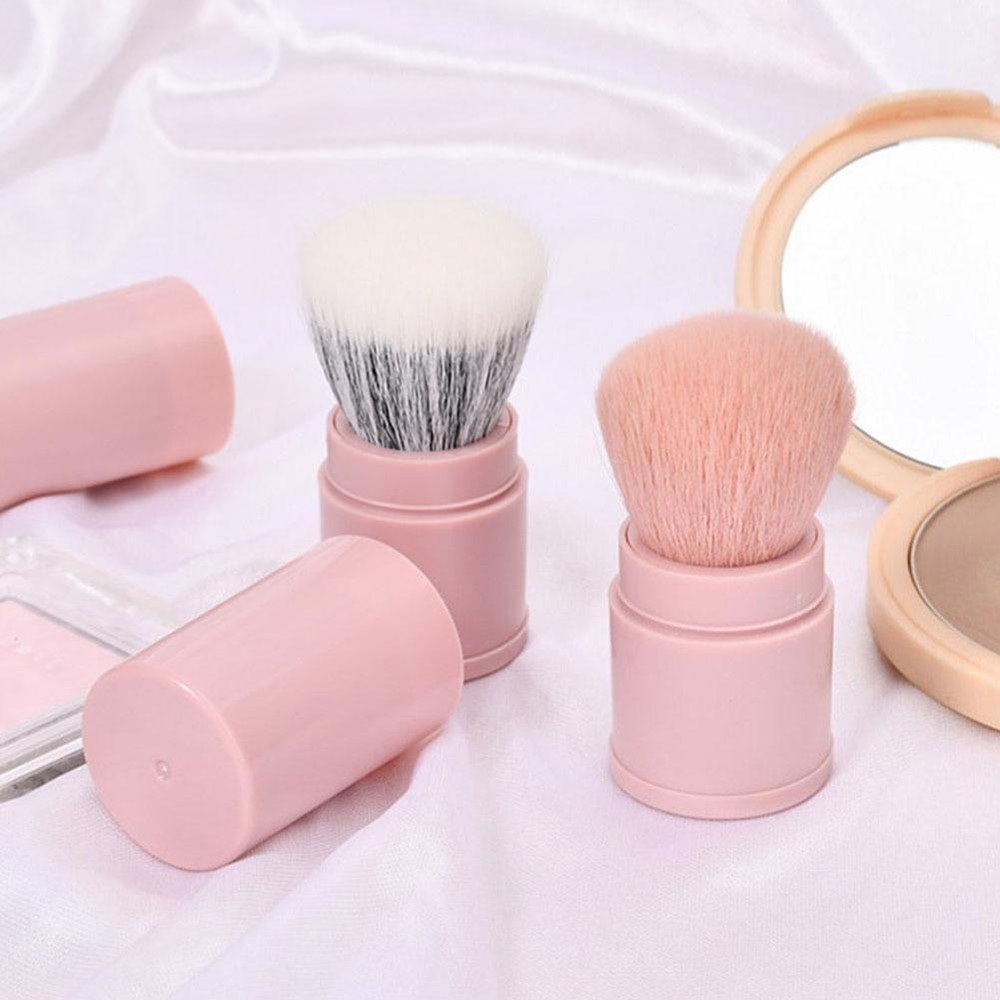 Retractable Makeup Soft Brush Loose / Blush / Setting Brush with Lid D8A4 (ψ