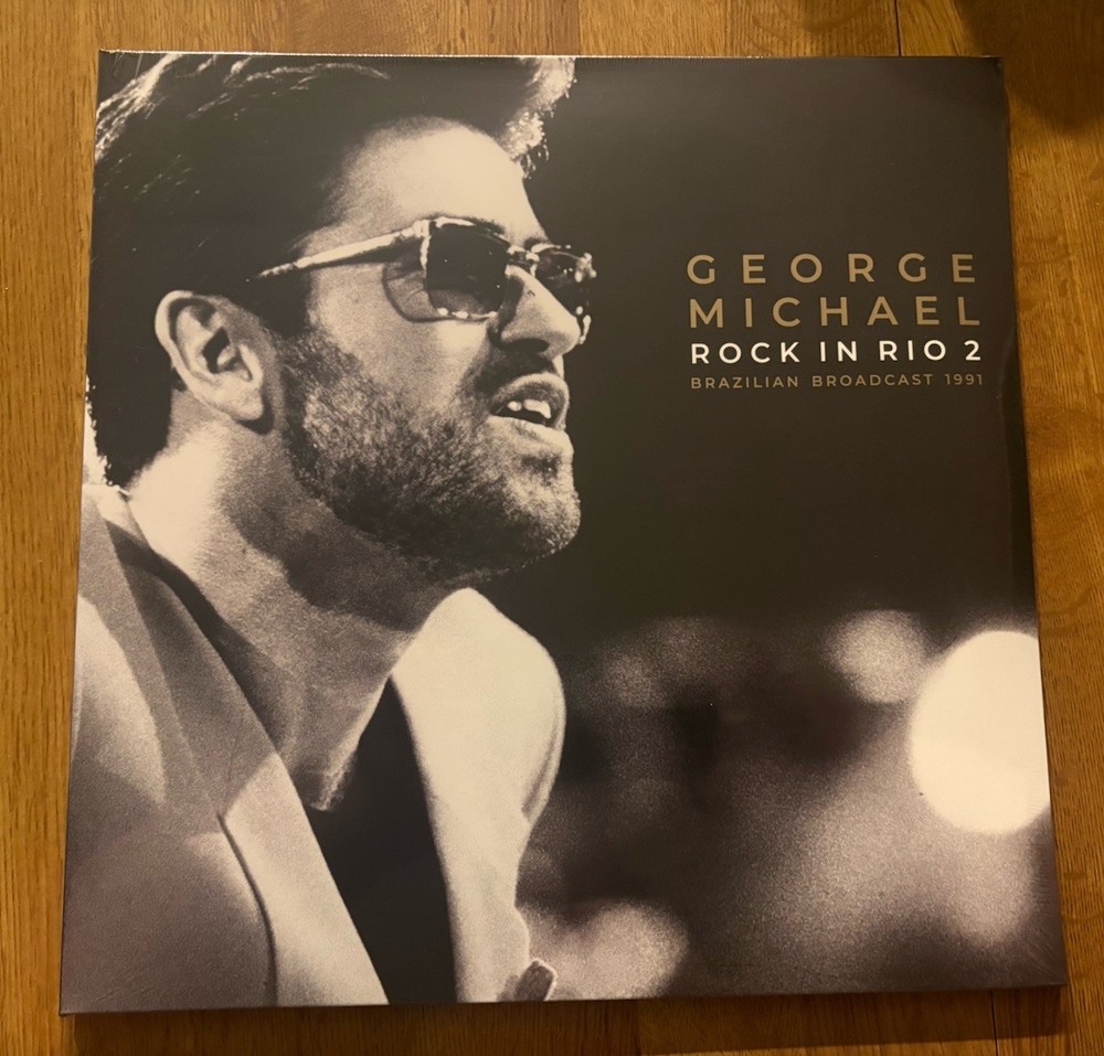 George Michael Rock In Rio 2 2xLP Clear Vinyl Record Ltd Ed 1000 Gatefold Jacket