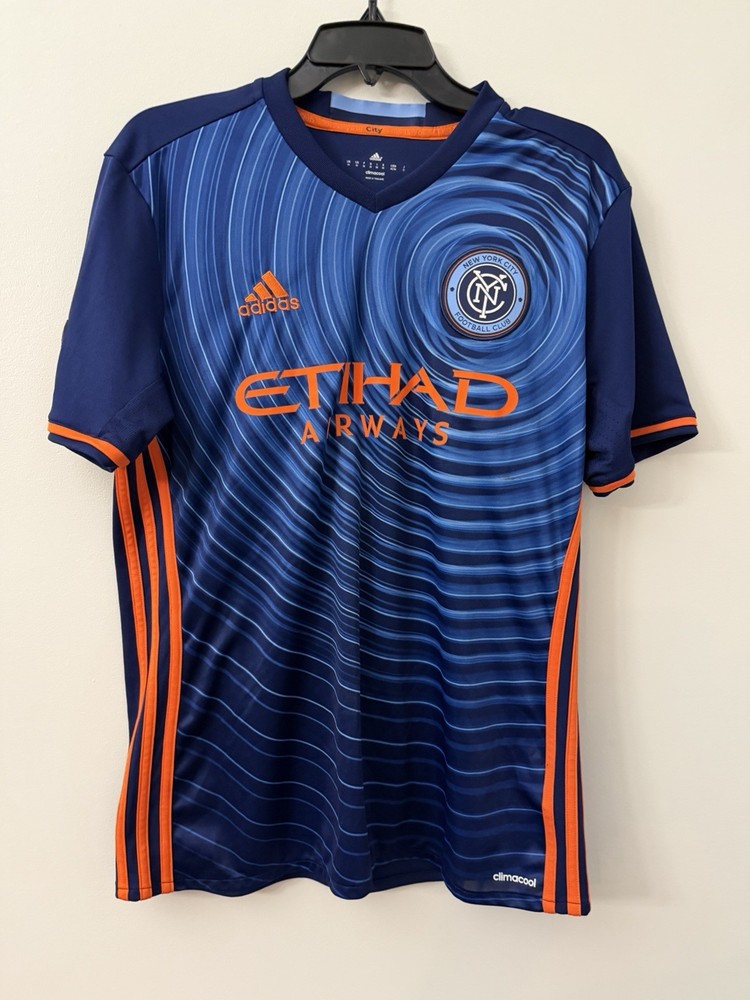 New York City Fc Lee #16  Away Kit Men’s Large Adidas Jersey #D045