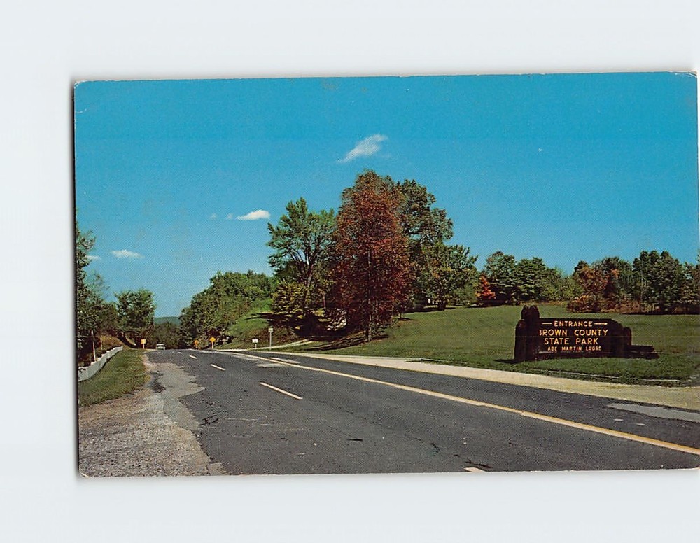 Postcard Entrance Brown County State Park Nashville Indiana USA