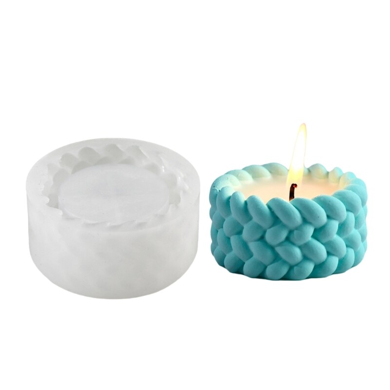 Succulents Planter Molds Woven Rope Silicone Molds for Epoxy Resin Holder