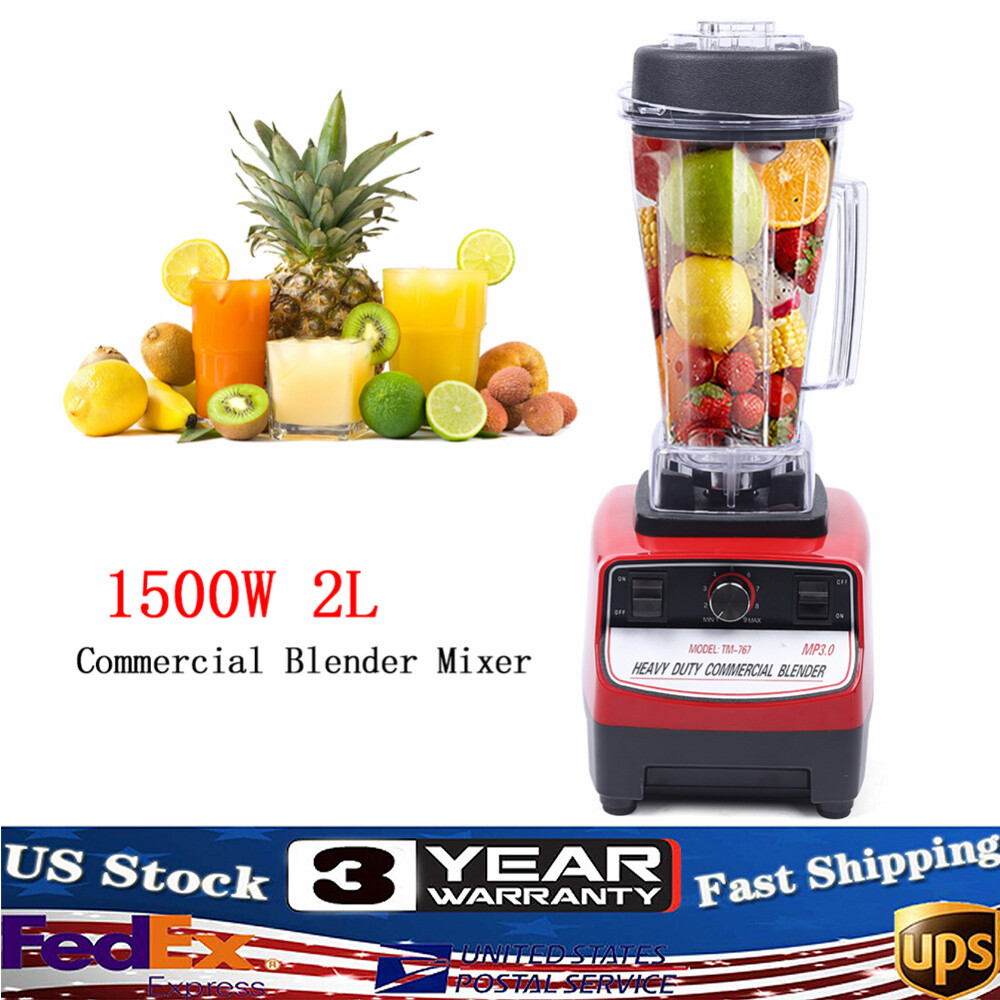 1500W 2L Heavy Duty Commercial Blender for Kitchen Food Processor Mixer Juicer