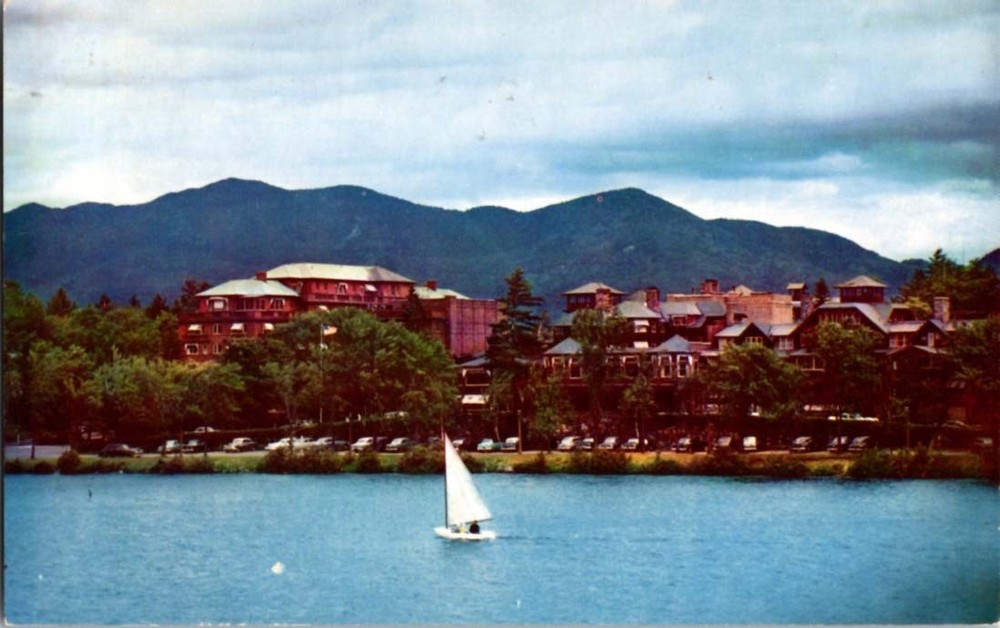 Pre-1980 WATER SCENE Adirondacks - Lake Placid New York NY m/14 BC0771