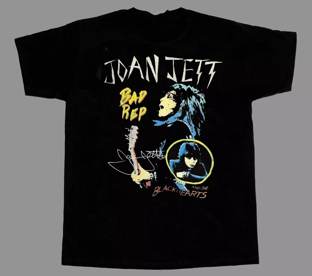 Collection Joan Jett Cotton Singer Black All Size S-2345XL Unisex T-Shirt.webp