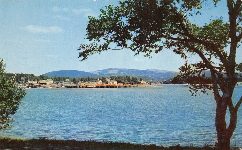 Somes Sound Mt Mount Desert Island ME Maine Acadia National Park Postcard D43-image