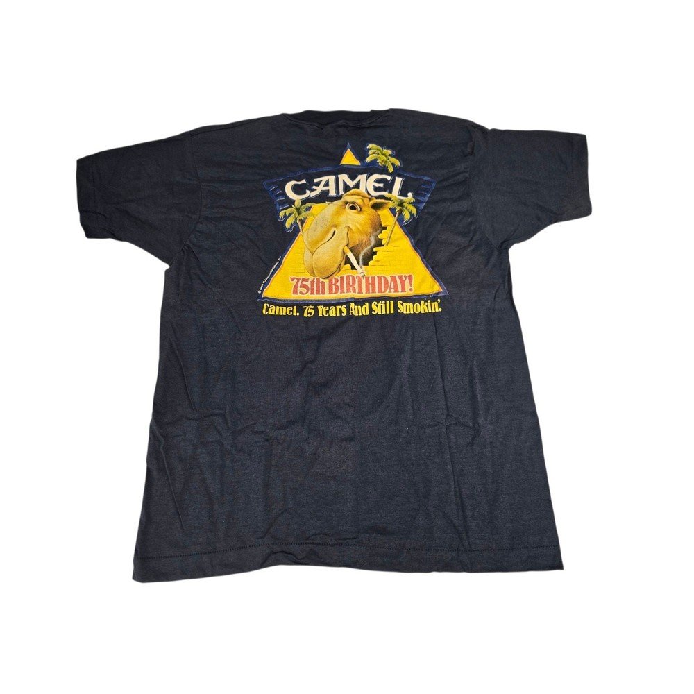 Joe Camel Cigarette 75th Birthday 1988 Vtg Single Stitch T-shirt Men’s L New SS