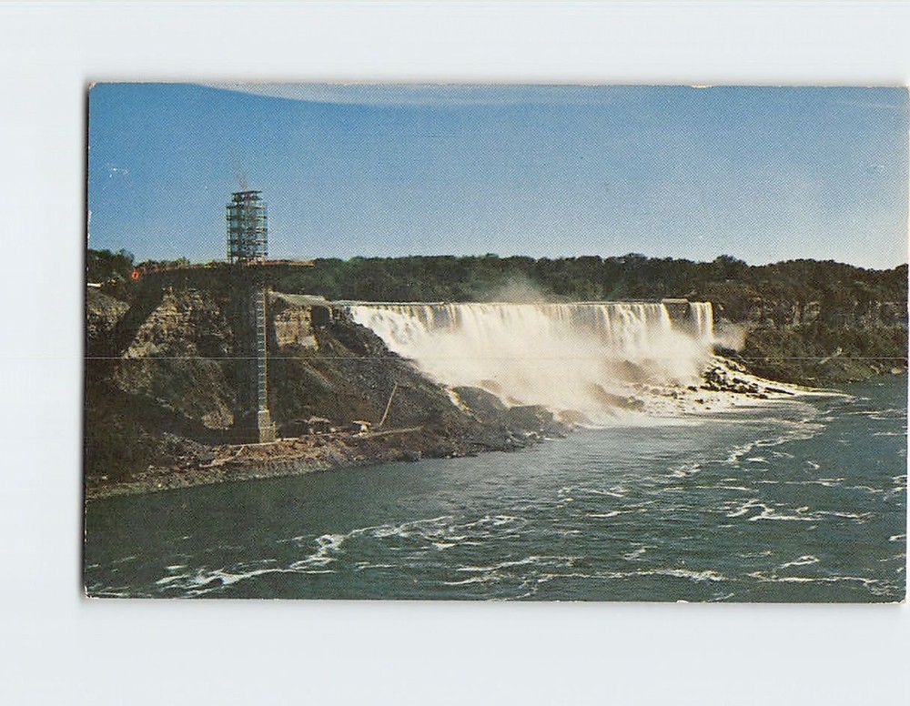 Postcard A kodachrome view of the American Falls Niagara Falls USA