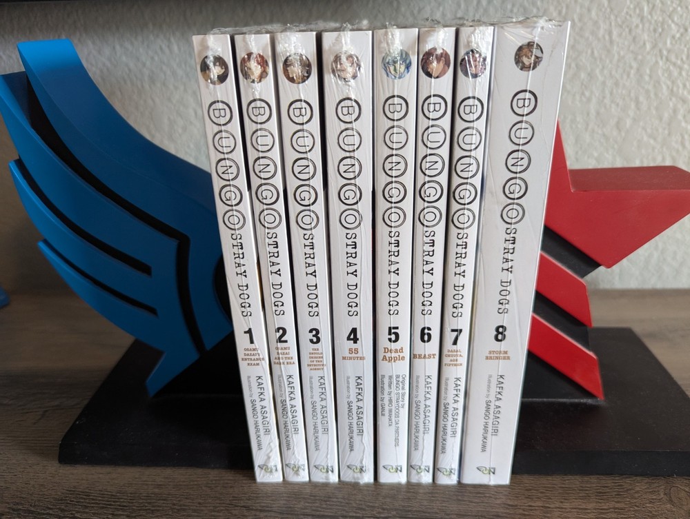 Bungo Stray Dogs Vol 1-8 English Light Novel Set - New Kafka Asagiri