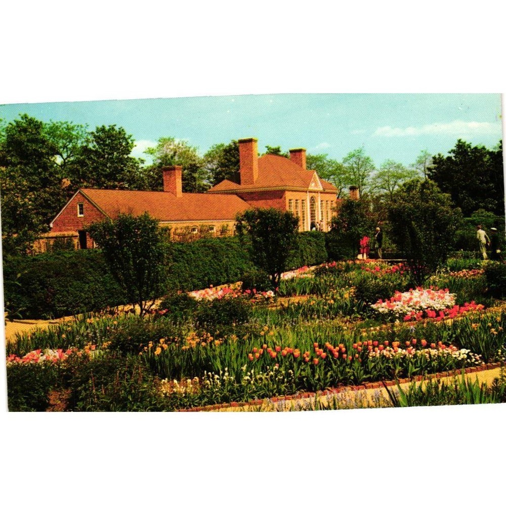 Vintage Mount Vernon Flower Garden Greenhouse Postcard Virginia Walter H Miller