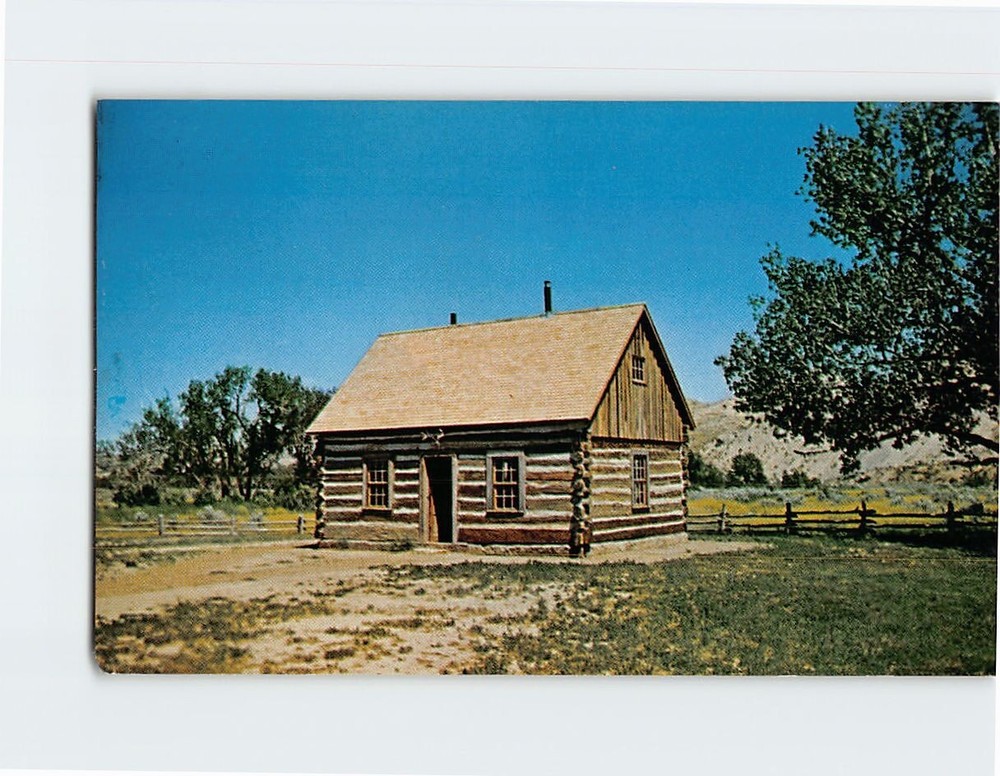 Postcard Old Badlands Ranch Home of Theodore Roosevelt North Dakota USA