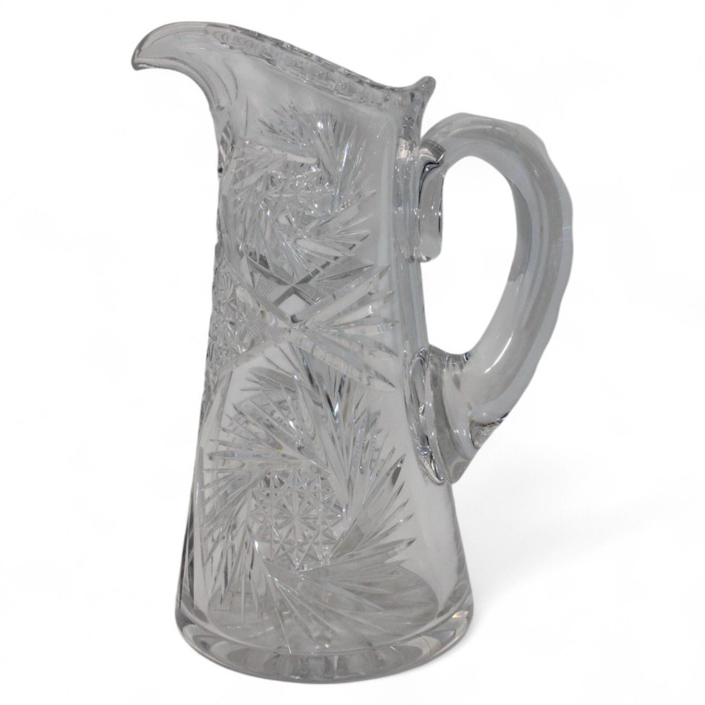 Vintage Waterford Crystal Pitcher with Elegant Cut Glass Details