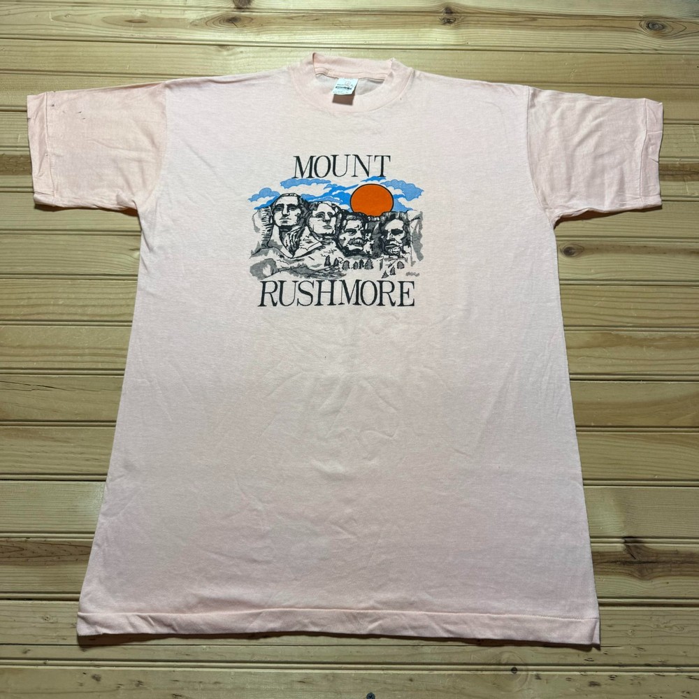 Vintage 90s Mount Rushmore South Dakota National Memorial Souvenir Shirt Size XL
